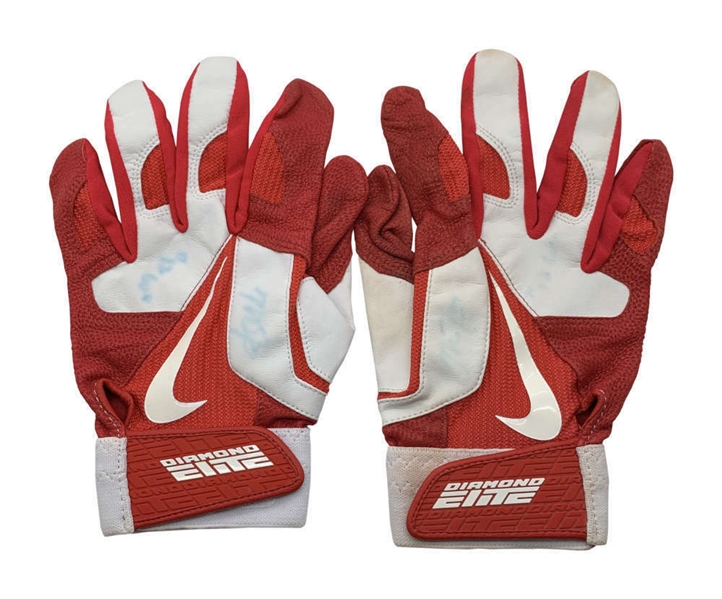 Mike Trout Game Used/Worn & Signed 2012 Rookie Batting Gloves (Anderson Authentics & Beckett/BAS)