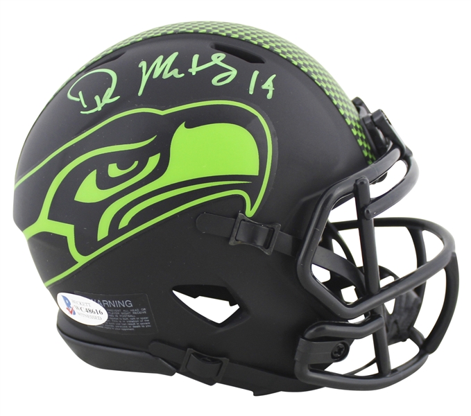 Seahawks D.K. Metcalf Authentic Signed Eclipse Speed Mini Helmet (Beckett COA)