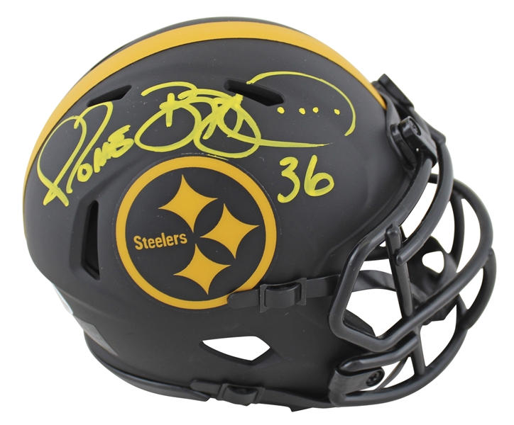 Steelers Jerome Bettis Authentic Signed Eclipse Speed Mini Helmet (Beckett COA)