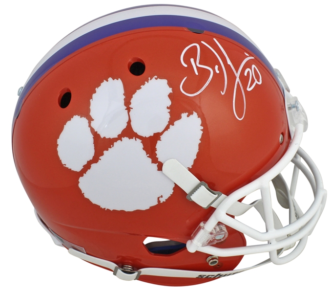 Clemson Brian Dawkins Signed Orange Schutt Full Size Rep Helmet (JSA COA)