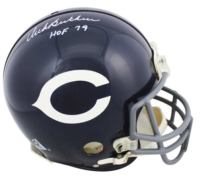 Bears Dick Butkus "HOF 79" Signed Vintage Throwback Proline Full Size Helmet (JSA COA)