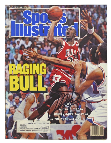 Michael Jordan Signed May 15, 1989 Sports Illustrated Magazine (Beckett/BAS LOA)