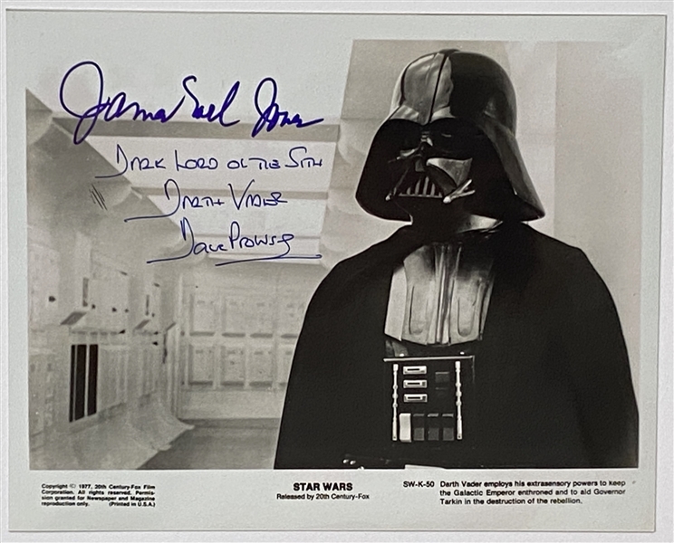 Star Wars: Darth Vader James Earl Jones & David Prowse 10” x 8” Signed Photo from “A New Hope” (Beckett/BAS Guaranteed)