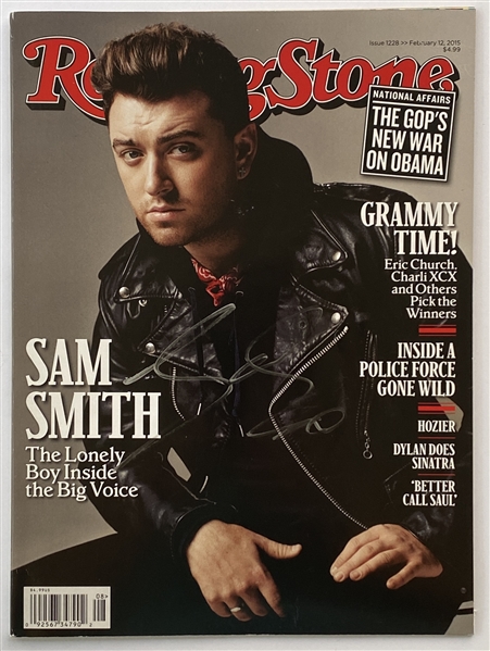 Sam Smith In-Person Signed Rolling Stone Magazine (Beckett/BAS Guaranteed)