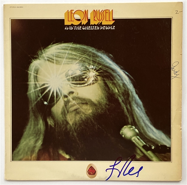 Leon Russell In-Person Signed “Leon Russell and the Shelter People” Record Album (John Brennan Collection) (Beckett/BAS Guaranteed) 