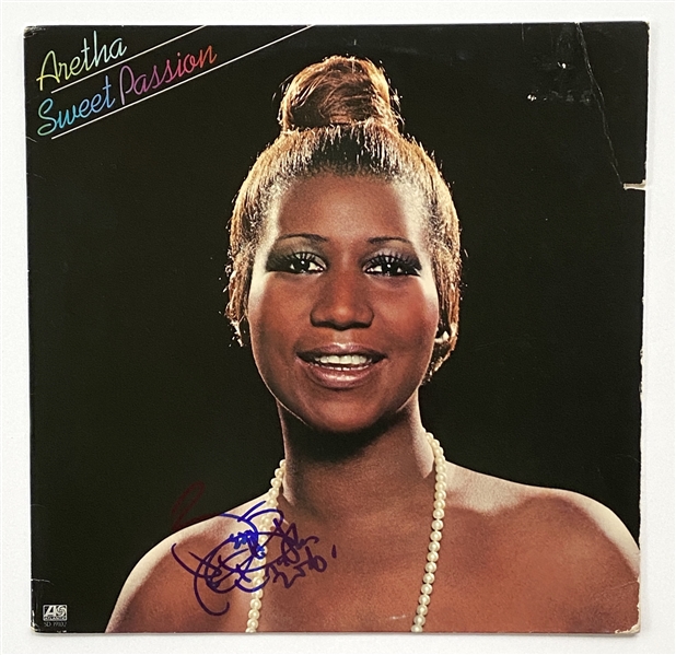 Aretha Franklin In-Person Signed “Sweet Passion” Record Album (John Brennan Collection) (Beckett/BAS Guaranteed) 