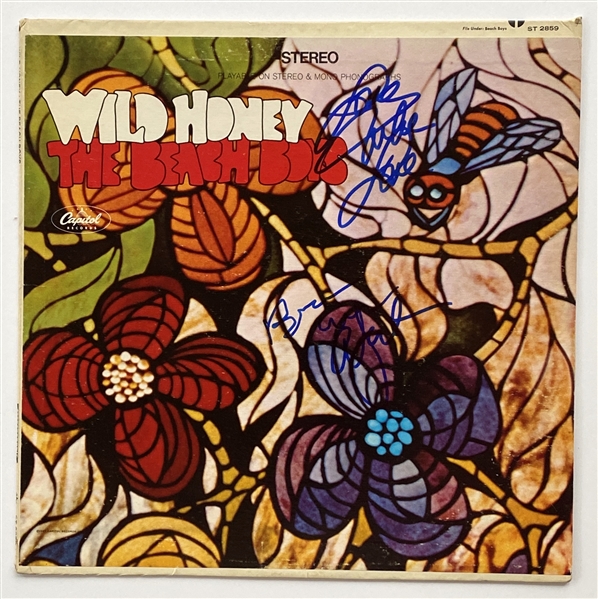 The Beach Boys In-Person Group Signed “Wild Honey” Record Album (3 Sigs) (John Brennan Collection) (Beckett/BAS Guaranteed) 