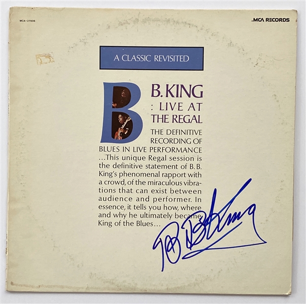 B.B. King In-Person Signed “A Classic Revisited: B.B. King: Live at the Regal” Record Album (John Brennan Collection) (Beckett/BAS Guaranteed) 