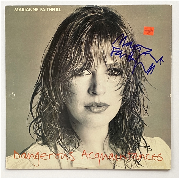 Marianne Faithfull In-Person Signed “Dangerous Acquaintances” Record Album (John Brennan Collection) (Beckett/BAS Guaranteed) 