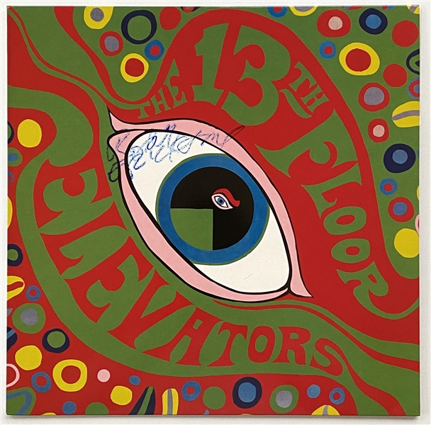 The 13th Floor Elevators Roky Erickson In-Person Signed “The Psychedelic Sounds Of The 13th Floor Elevators” Record Album (John Brennan Collection) (Beckett/BAS Guaranteed) 