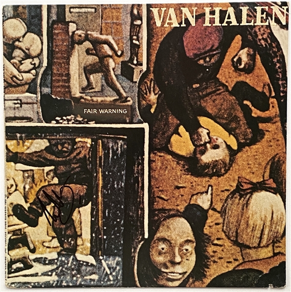 Eddie Van Halen In-Person Signed “Fair Warning” Record Album (John Brennan Collection) (Beckett/BAS Guaranteed) 