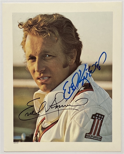 Evel Knievel In-Person Signed 8” x 10” Color Photo (John Brennan Collection) (Beckett/BAS Guaranteed)