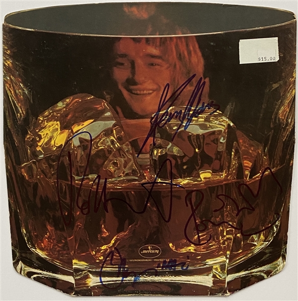 Faces Rod Stewart and Group Signed “Sing it Again Rod” Record Album Insert (4 Sigs) (John Brennan Collection)(Beckett/BAS Guaranteed)
