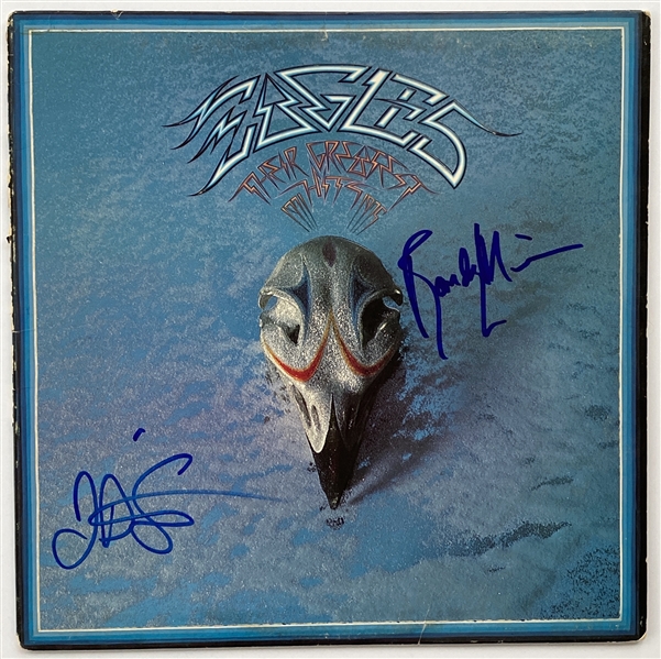 Eagles: Randy Meisner & J. D. Souther In-Person Signed “Their Greatest Hits (1971–1975)” Record Album (John Brennan Collection) (Beckett/BAS Guaranteed)