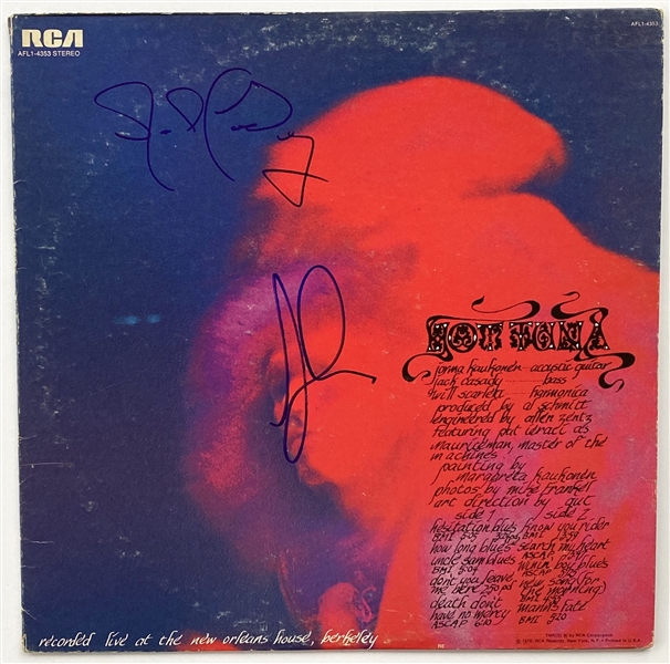 Hot Tuna In-Person Signed Debut Record Album (John Brennan Collection) (Beckett/BAS Guaranteed)