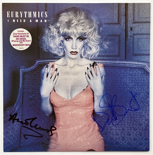 Eurythmics In-Person Signed “I Need a Man” 10” EP Record (John Brennan Collection) (Beckett/BAS Guaranteed)