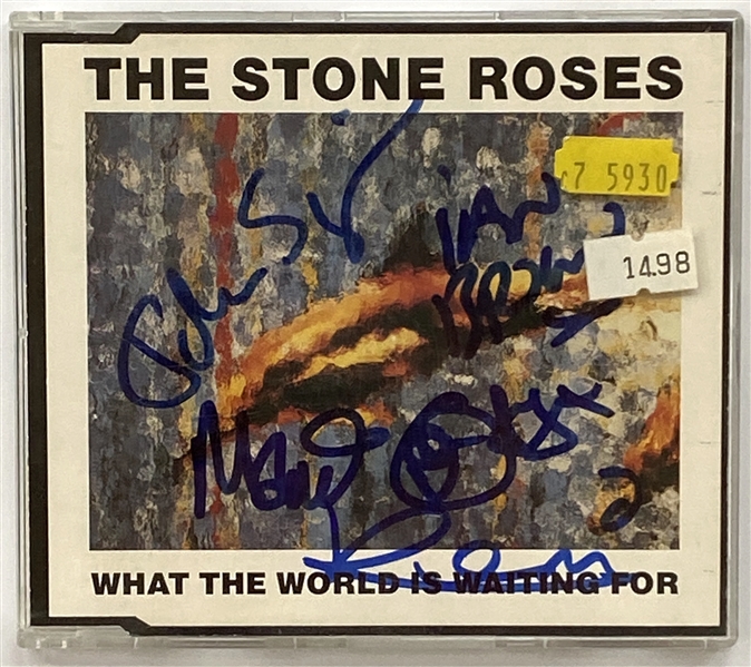 The Stone Roses In-Person Group Signed “What the World Is Waiting For / Fools Gold” CD Single (4 Sigs) (John Brennan Collection) (Beckett/BAS Guaranteed)