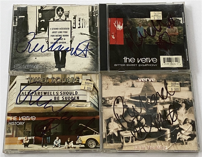 The Verve: Richard Ashcroft LOT of (4) In-Person Signed CDs (John Brennan Collection) (Beckett/BAS Guaranteed)