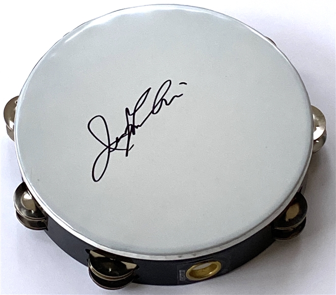 Jerry Lee Lewis In-Person Signed Tambourine (John Brennan Collection) (Beckett/BAS Guaranteed)