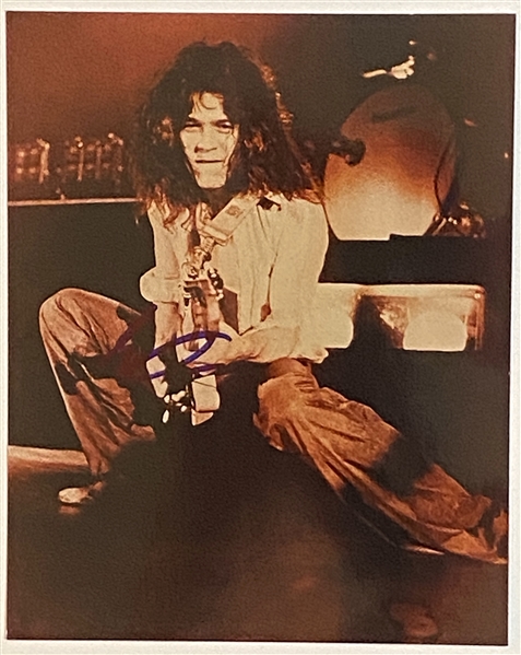 Eddie Van Halen Signed 8” x 10” Photograph (John Brennan Collection) (Beckett/BAS Guaranteed)