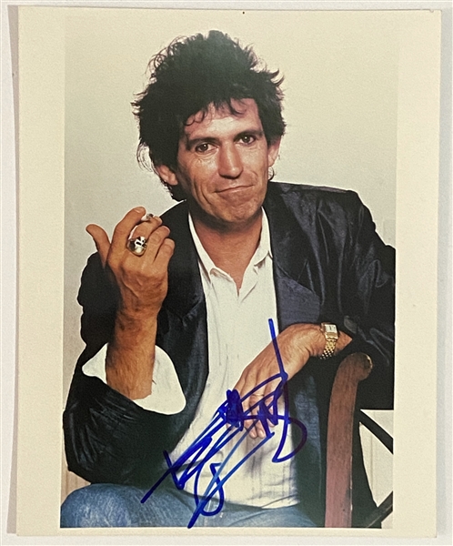 Rolling Stones: Keith Richards Signed 8” x 10” Photograph (John Brennan Collection) (Beckett/BAS Guaranteed)