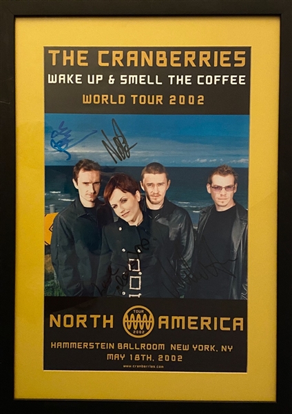 The Cranberries In-Person Signed 10" x 16.25" Tour Poster and Official Tour Jacket LOT of 2 (Beckett/BAS Guaranteed)