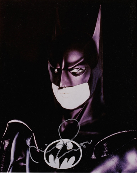 Michael Keaton In-Person Signed 8" x 10" Color Photo as "Batman" (Beckett/BAS Guaranteed)