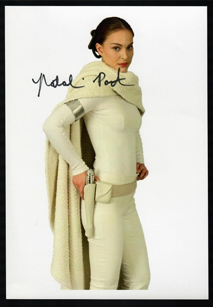 Star Wars: Natalie Portman Signed 6.25" x 9" Color Print as Queen Amidala! (#2)(Beckett/BAS Guaranteed)