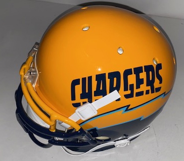 LA Chargers Phillip Rivers Model Full Size PROLINE Custom Helmet