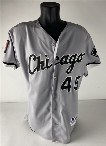 jordan 45 white sox jersey