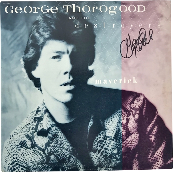 George Thorogood & The Destroyers: George Thorogood Signed "Maverick" Album (Beckett/BAS Guaranteed)
