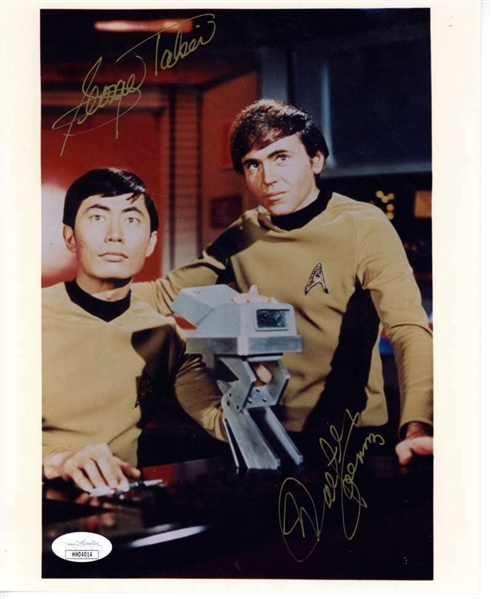Star Trek: Walter Koenig & George Takei Dual-Signed 8" x 10" Photograph (JSA)