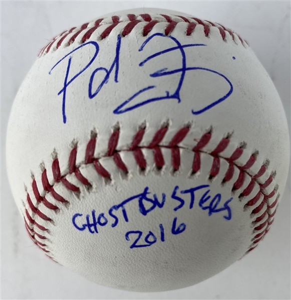 Paul Feig Signed & Inscribed "Ghostbusters 2016" OML Baseball (JSA)