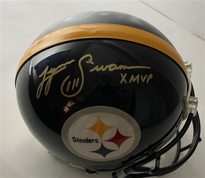 Lynn Swann Signed One-of-a-King Hand Painted Steelers PROLINE Helmet (JSA) 