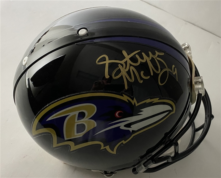 Steve McNair ULTRA-RARE Signed PROLINE Full Size Ravens Helmet (PSA)