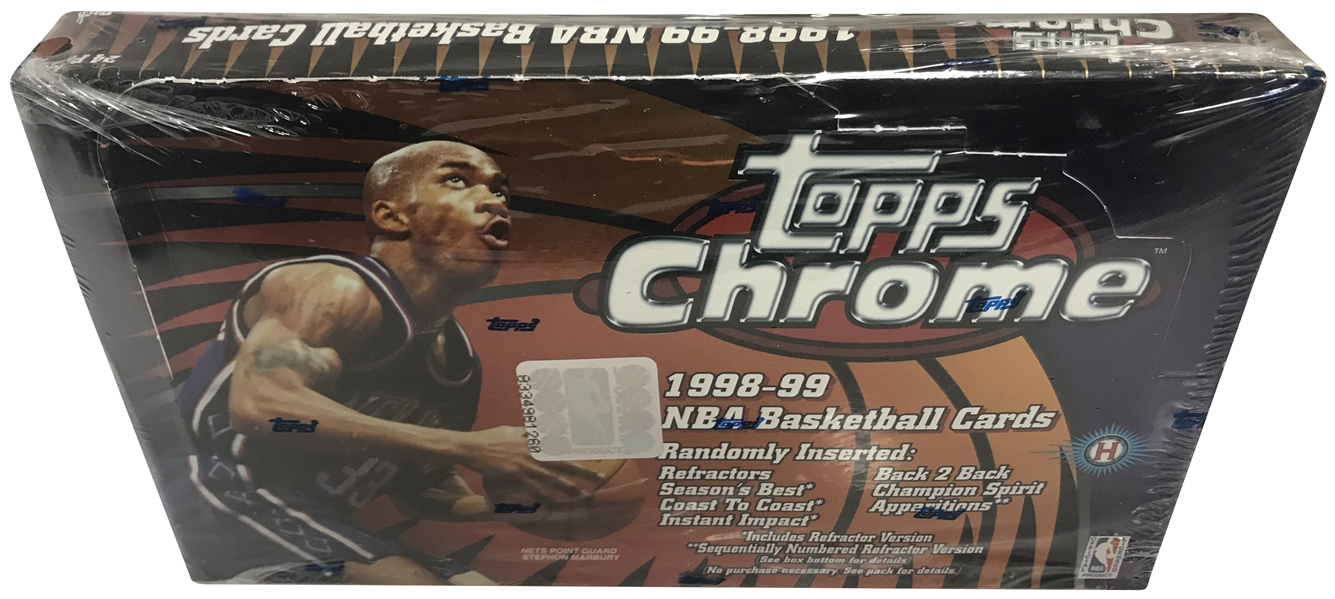 1998-99 Topps Chrome Basketball Hobby Box - Factory Sealed!