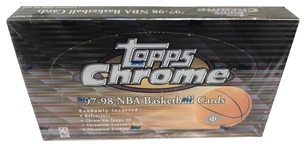 1997-98 Topps Chrome Basketball Hobby Box - Factory Sealed!