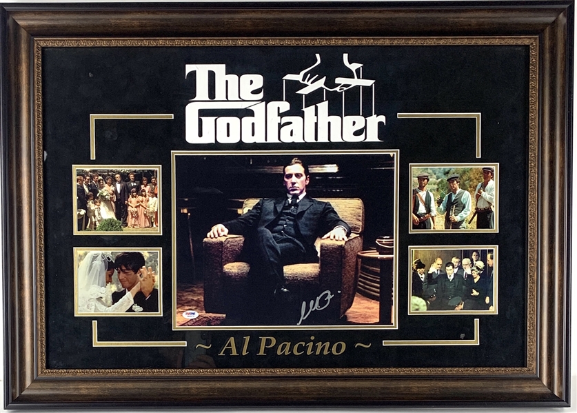 Al Pacino Signed 11" x 14" Color Photo in Beautiful Custom Framed Display (PSA/DNA)