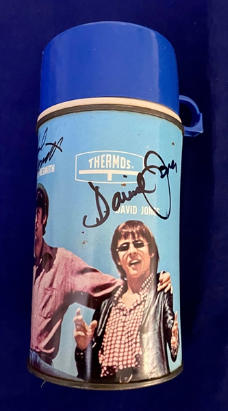 The Monkees Group Signed Vintage Monkees Thermos (PSA/DNA)