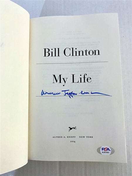 Bill Clinton Signed "My Life" Hardcover 1st Edition Book with Rare "William Jefferson Clinton" Autograph (PSA/DNA)