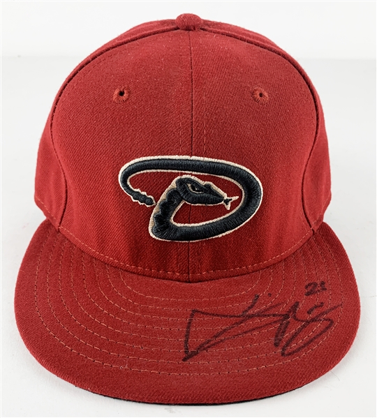 2015 Archie Bradley Game Worn & Signed Diamondbacks Hat :: 10/1/2015 vs. Rockies :: Rookie Season! (MLB Authecation)