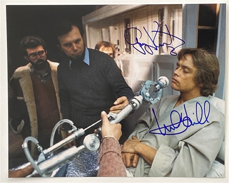 Star Wars: Mark Hamill and Gary Kurtz 10” x 8” Behind-the-Scenes Signed Photo from “The Empire Strikes Back” (Beckett/BAS Guaranteed)