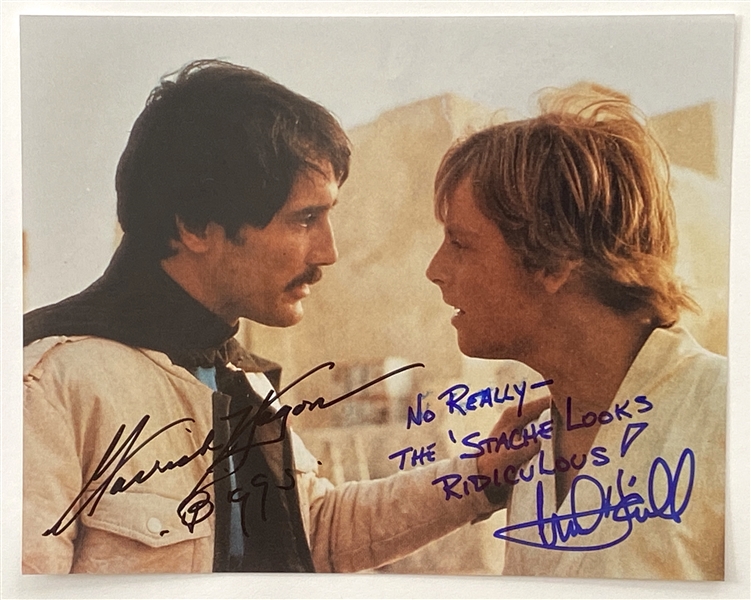 Star Wars: Mark Hamill & Garrick Hagon 10” x 8” Signed Photo from “A New Hope” (Beckett/BAS Guaranteed)