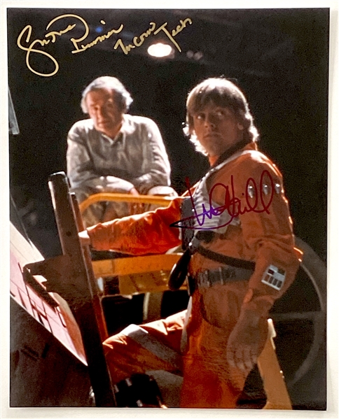 Star Wars: Mark Hamill & Crew Tech 8” x 10” Behind-the-Scenes Signed Photo from “A New Hope” (Beckett/BAS Guaranteed)