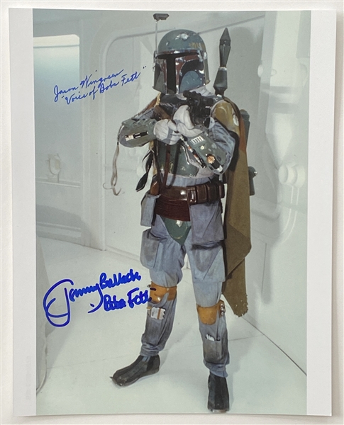 Star Wars: Boba Fett Jeremy Bulloch & James Wingreen 8” x 10” Dual-Signed Photo From “The Empire Strikes Back” (Beckett/BAS Guaranteed)