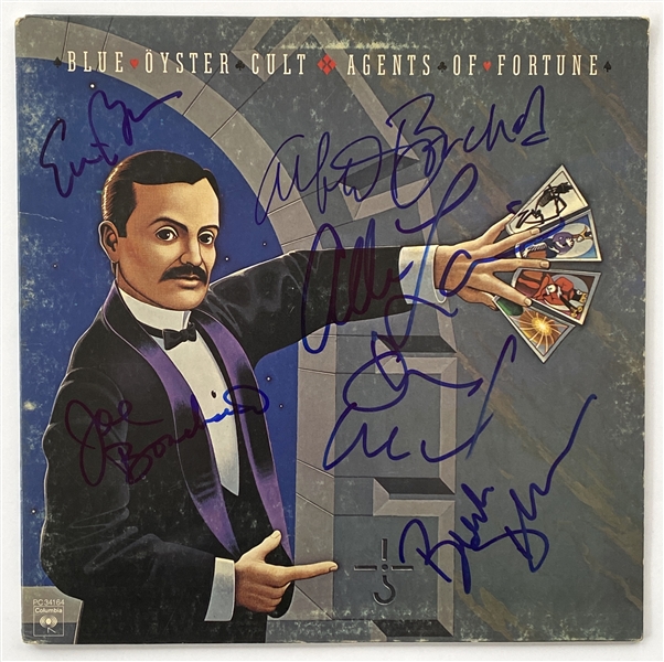 Blue Oyster Cult In-Person Group Signed “Agents of Fortune” Record Album (6 Sigs) (John Brennan Collection) (BAS Guaranteed)