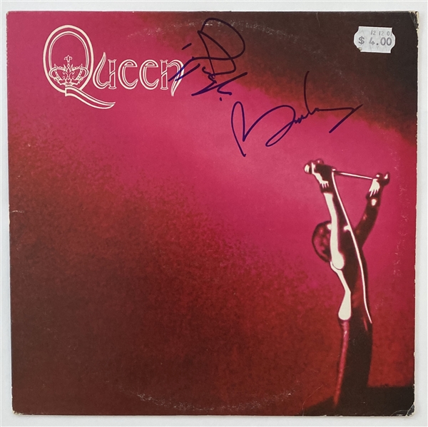 Queen: Brian May & Roger Taylor In-Person Signed Self-Titled Debut Record Album (John Brennan Collection) (BAS Guaranteed)