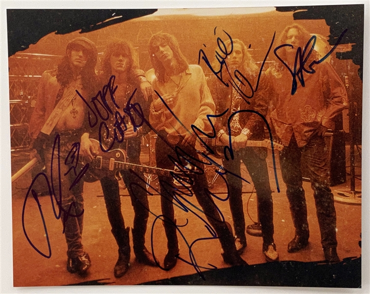 The Black Crowes In-Person Original Lineup Group Signed 10” x 8” Photograph (5 Sigs) (John Brennan Collection) (Beckett/BAS Guaranteed) 