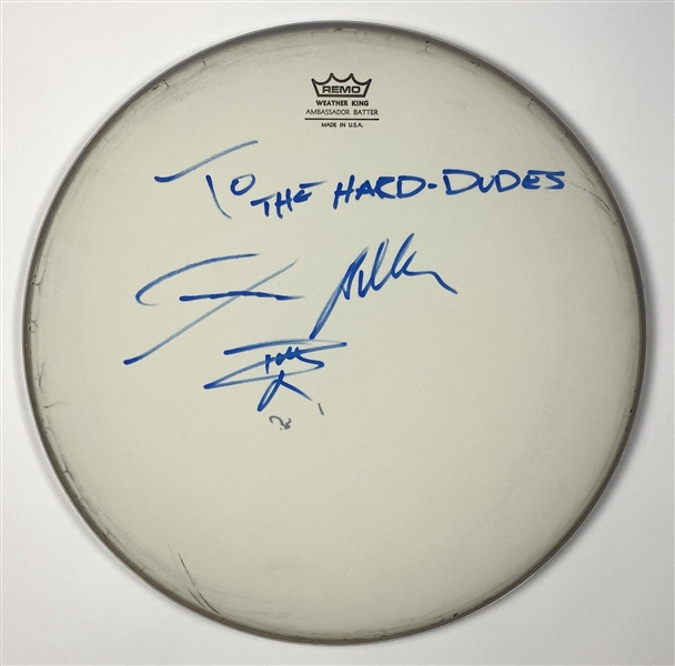 Guns N’ Roses: Steven Adler In-Person Signed 15-Inch Remo Drumhead With Sketch (John Brennan Collection) (BAS Guaranteed)