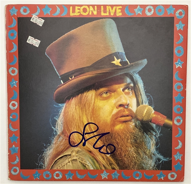Leon Russell In-Person Signed “Leon Live” Record Album (John Brennan Collection) (BAS Guaranteed)